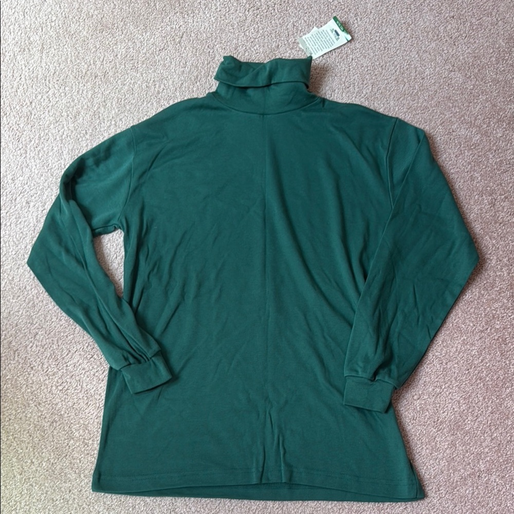 Willow Bay Green Turtleneck Top
